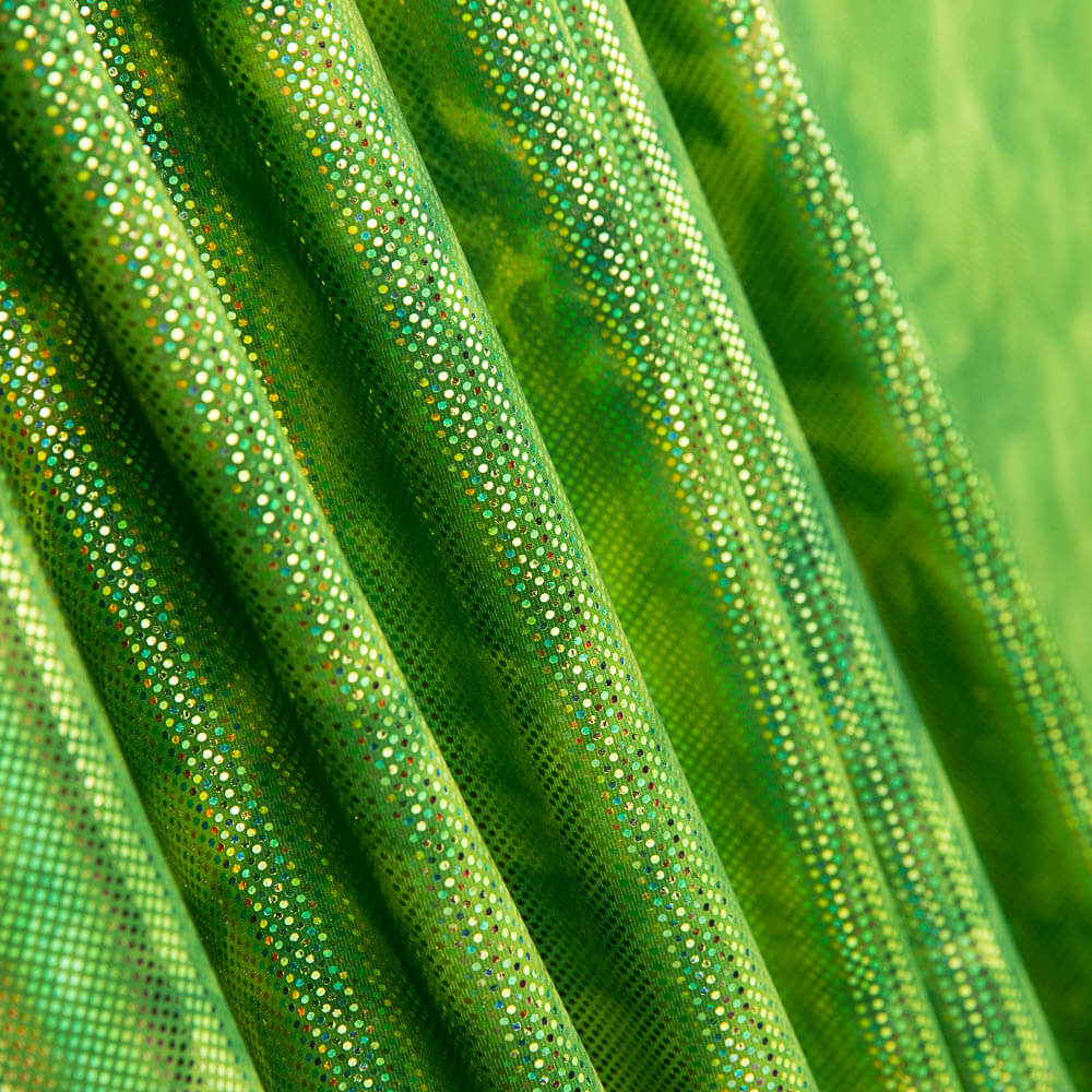Lycra Hologramme Relief Vert - Ribes y Casals