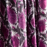 Lycra Lamé Serpent Cyclamen - Ribes y Casals