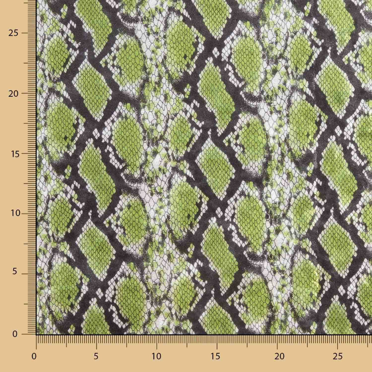 Lycra Lamé Serpent Vert - Ribes y Casals