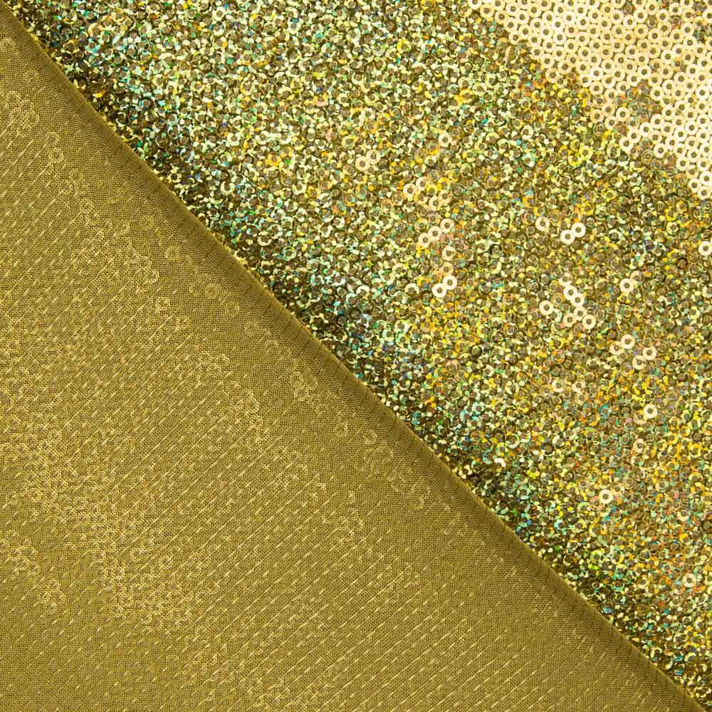 Paillette Lycra Holographique Dorée - Ribes y Casals