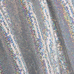 Retal Lentejuela Lycra Holográfica Plata 60x140 cm - Ribes y Casals