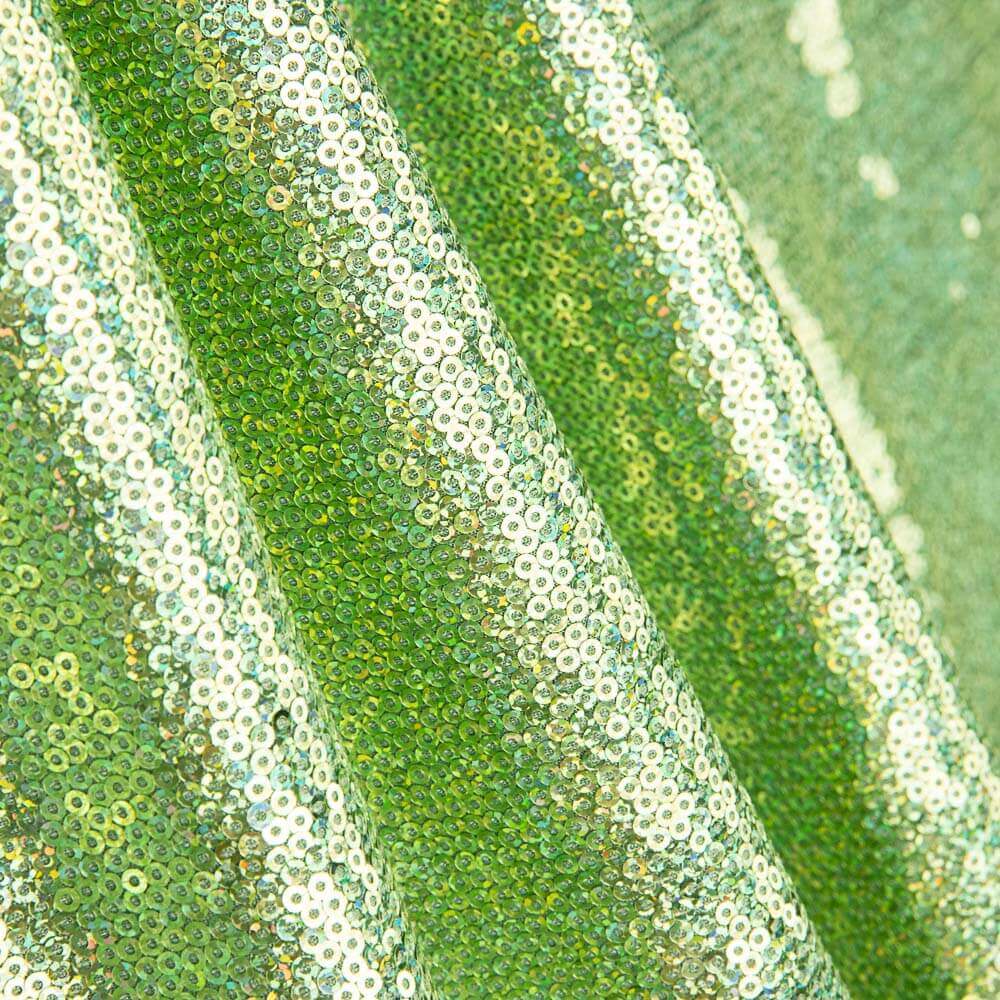 Paillette Lycra Holographique Vert Pomme - Ribes y Casals
