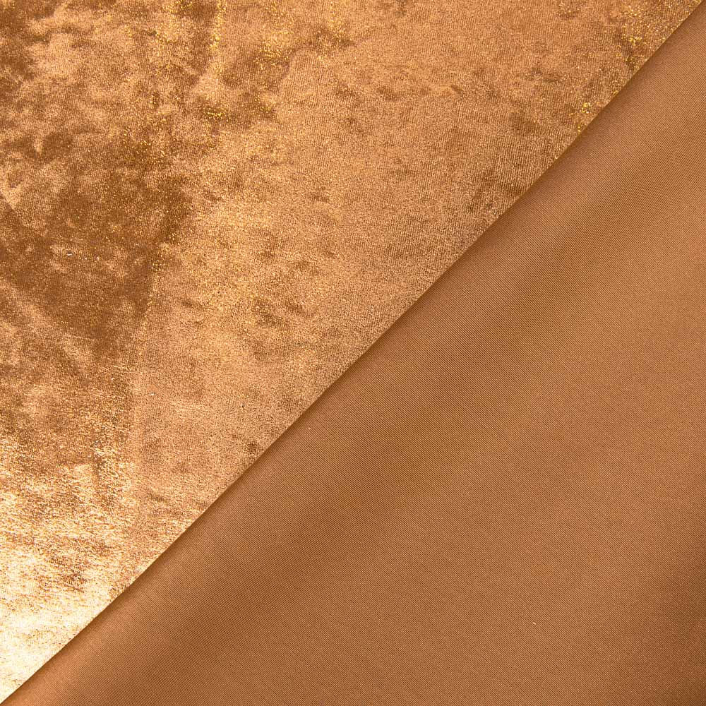 Velours Lycra Foil Orange - Ribes y Casals