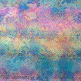 Lycra Foil Serpent Bleu - Ribes y Casals