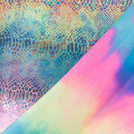 Lycra Foil Serpent Bleu - Ribes y Casals