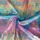 Lycra Foil Serpent Bleu - Ribes y Casals