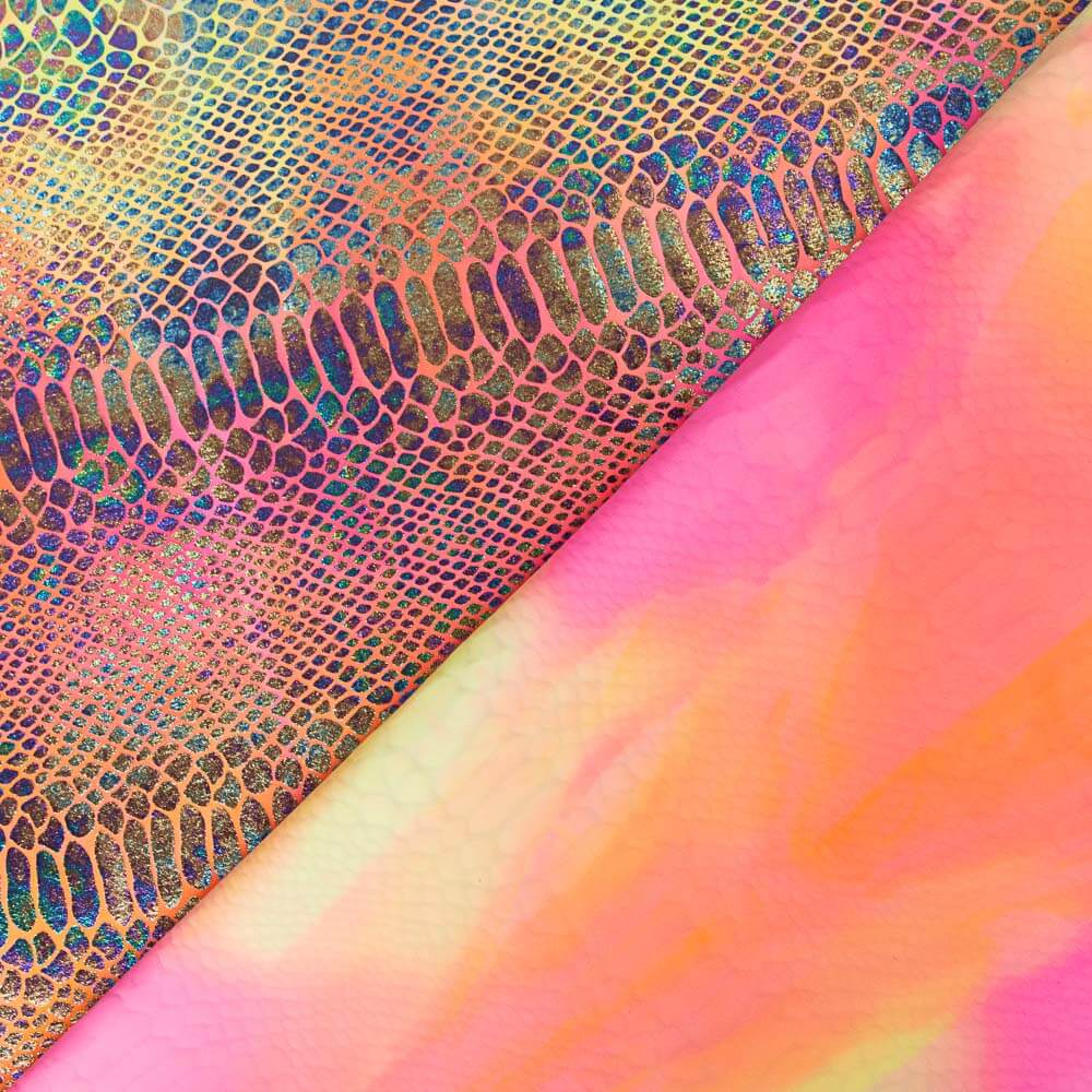 Lycra Foil Serpent Rose - Ribes y Casals