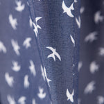 Lyocell Spandex Oiseaux Bleu - Ribes y Casals