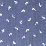 Lyocell Spandex Bateaux Bleu - Ribes y Casals