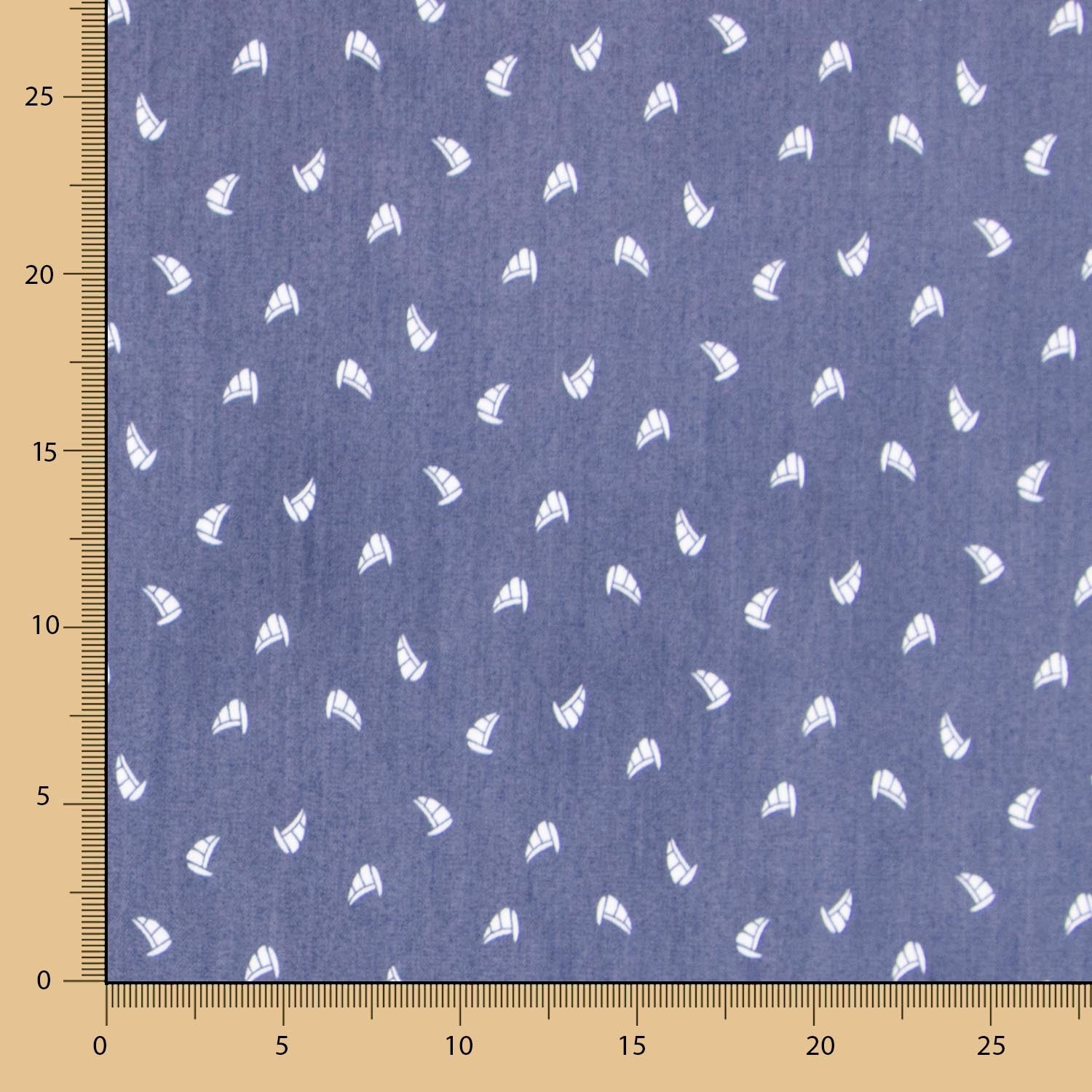 Lyocell Spandex Bateaux Bleu - Ribes y Casals