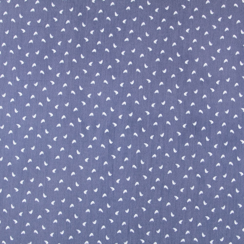 Lyocell Spandex Bateaux Bleu - Ribes y Casals