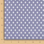Lyocell Spandex Pois 1mm Bleu - Ribes y Casals