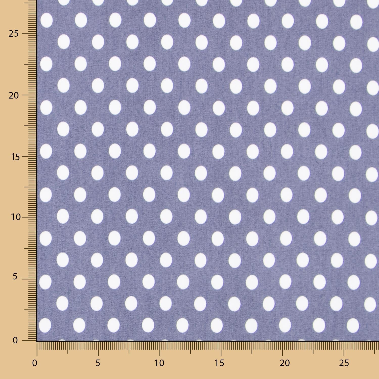 Lyocell Spandex Pois 1mm Bleu - Ribes y Casals