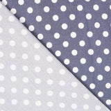 Lyocell Spandex Pois 1mm Bleu - Ribes y Casals