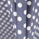 Lyocell Spandex Pois 1mm Bleu - Ribes y Casals