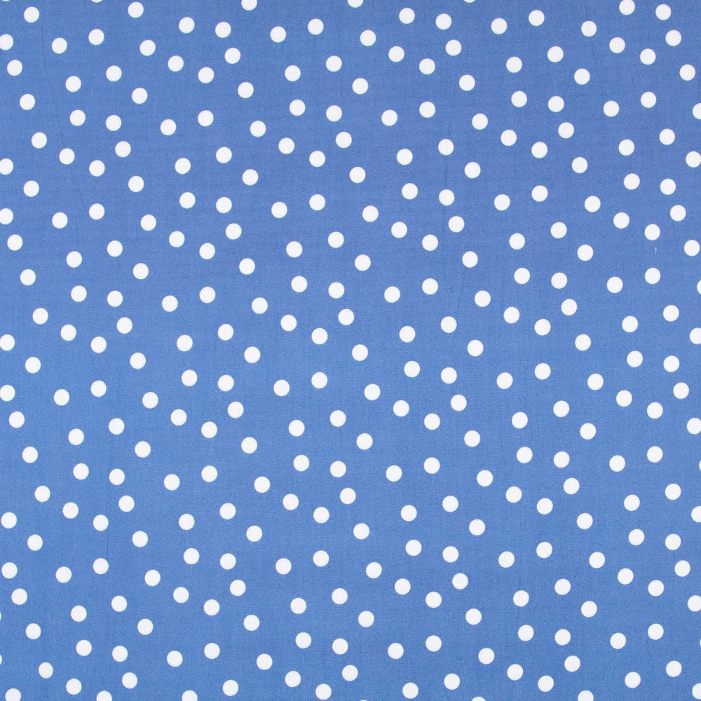 Lyocell Spandex Pois Bleu Electric 14mm - Ribes y Casals
