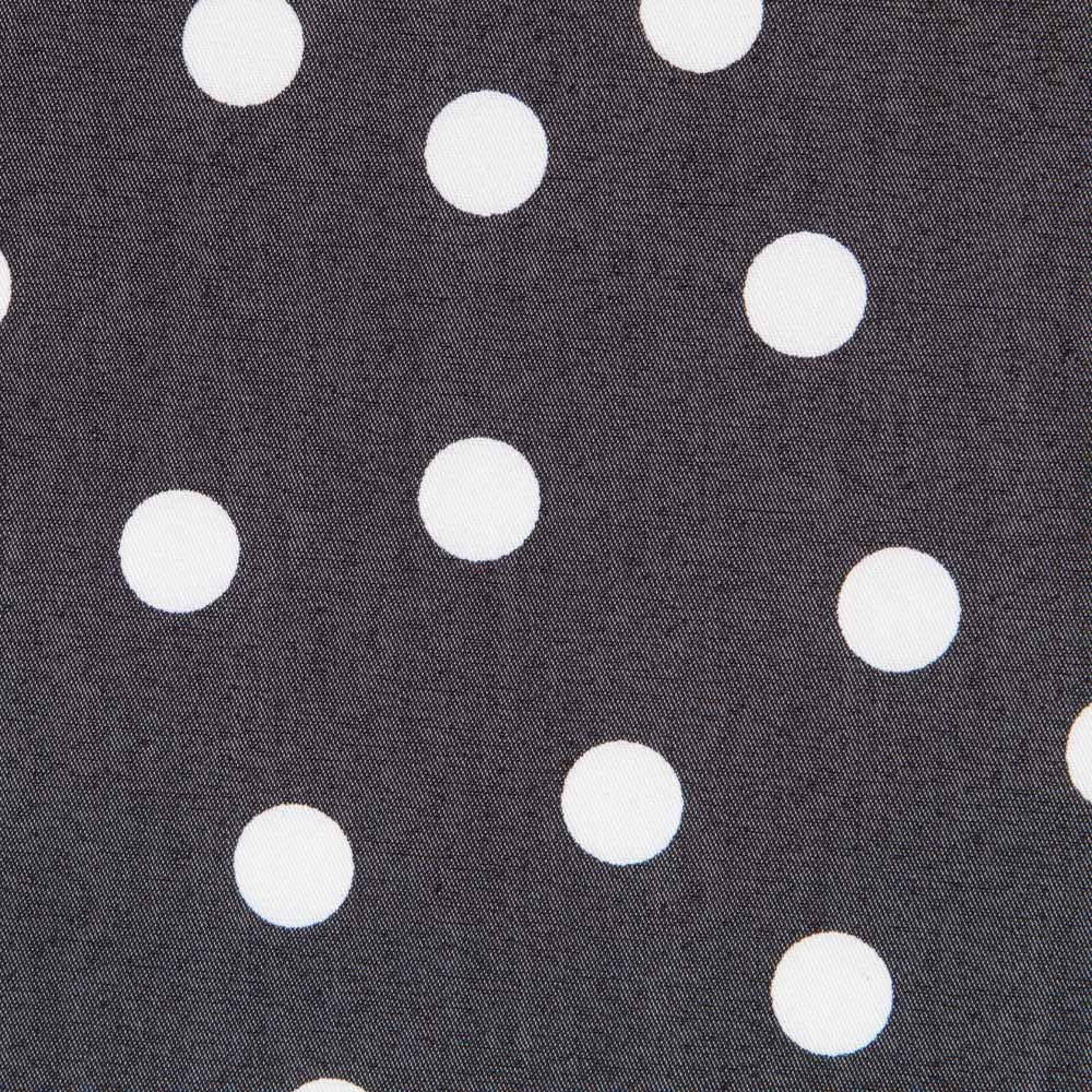 Lyocell Spandex Pois Noir 14mm - Ribes y Casals