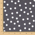 Lyocell Spandex Pois Noir 14mm - Ribes y Casals