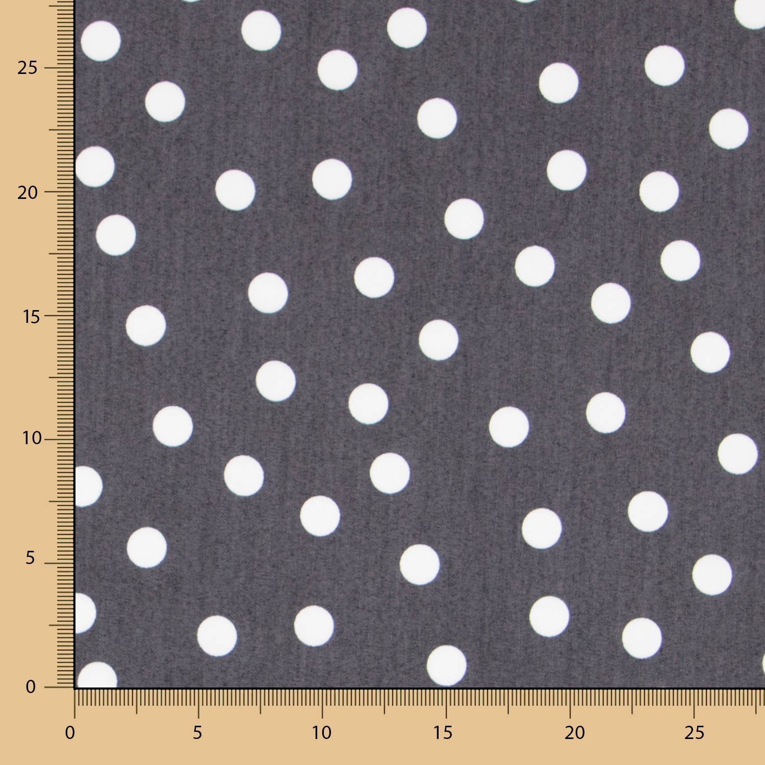 Lyocell Spandex Pois Noir 14mm - Ribes y Casals