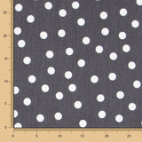 Lyocell Spandex Pois Noir 14mm - Ribes y Casals