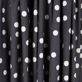 Lyocell Spandex Pois Noir 14mm - Ribes y Casals