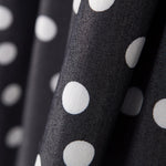 Lyocell Spandex Pois Noir 14mm - Ribes y Casals