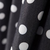 Lyocell Spandex Pois Noir 14mm - Ribes y Casals