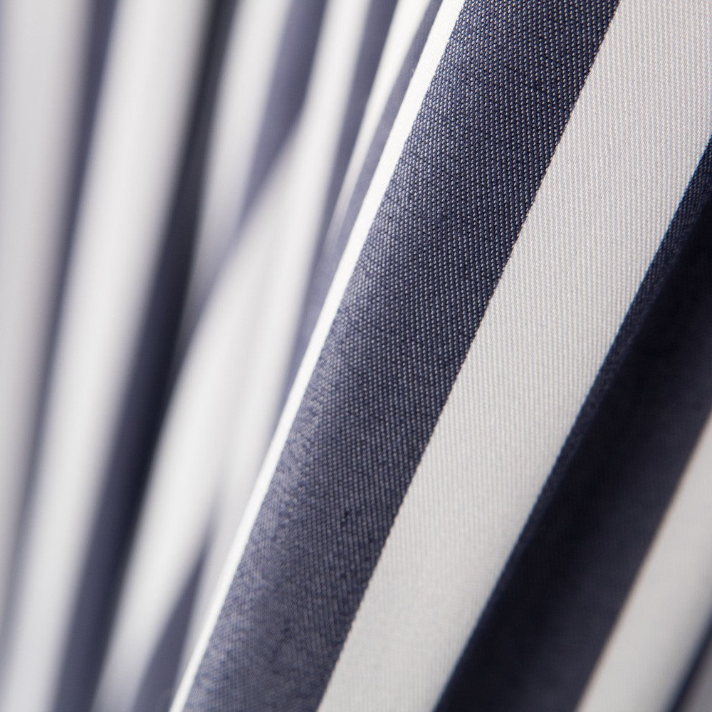 Lyocell Spandex Rayé Bleu - Ribes y Casals