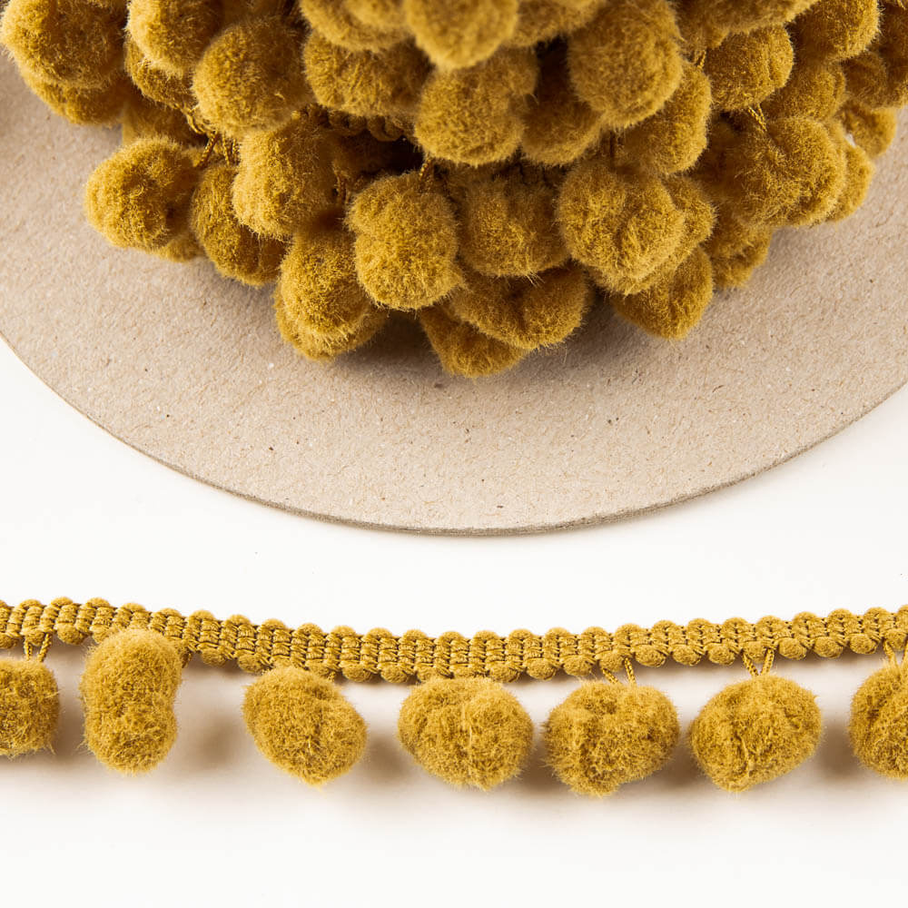 Pompons Mousse Maxi Camel - Ribes y Casals