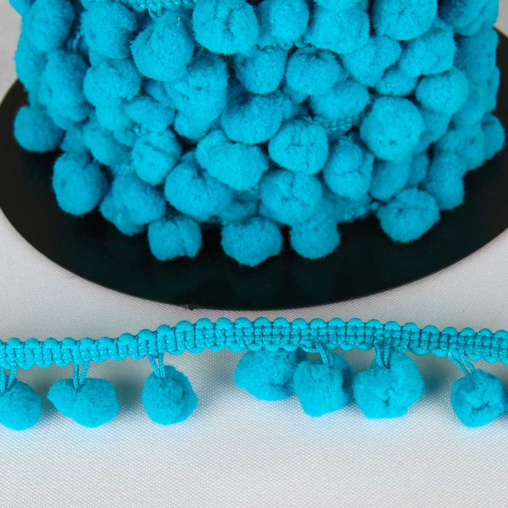 Pompons Mousse Maxi Bleu Turquoise - Ribes y Casals