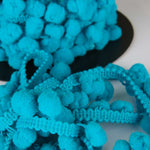 Pompons Mousse Maxi Bleu Turquoise - Ribes y Casals