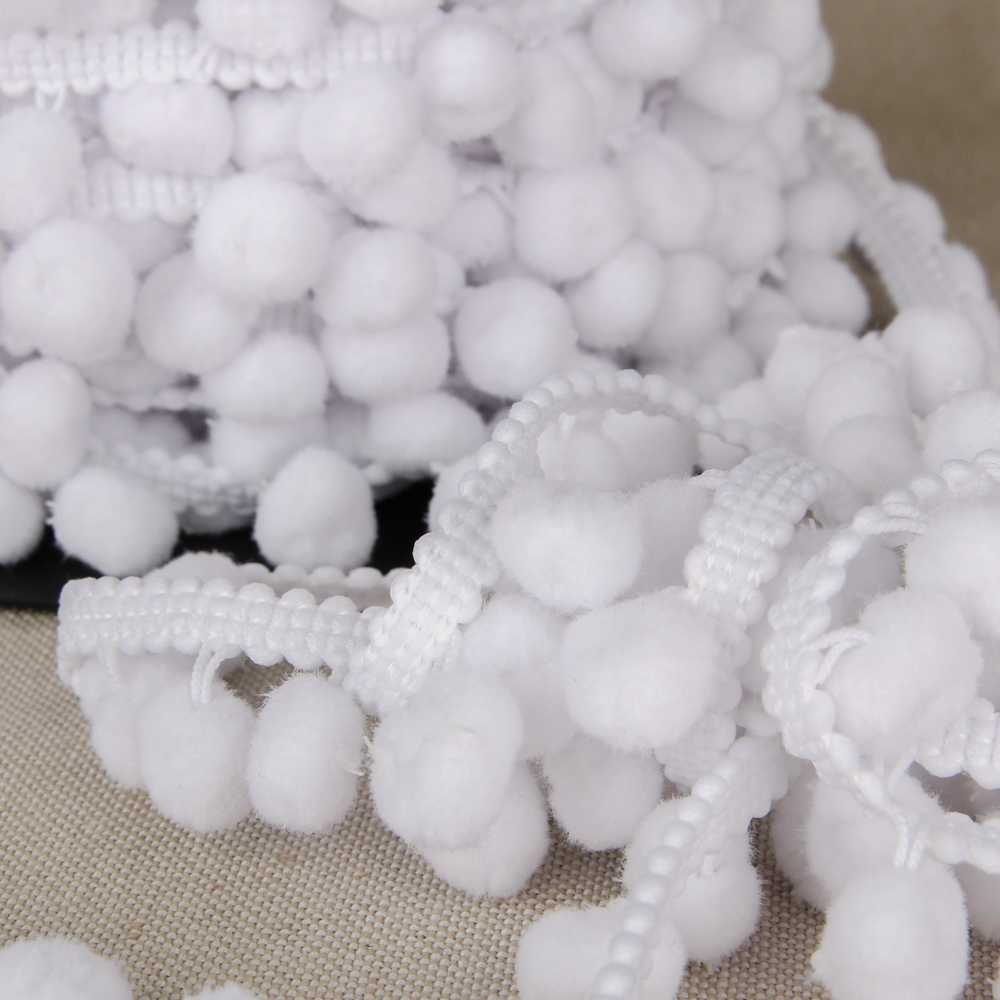 Pompons Mousse Maxi Blanc - Ribes y Casals