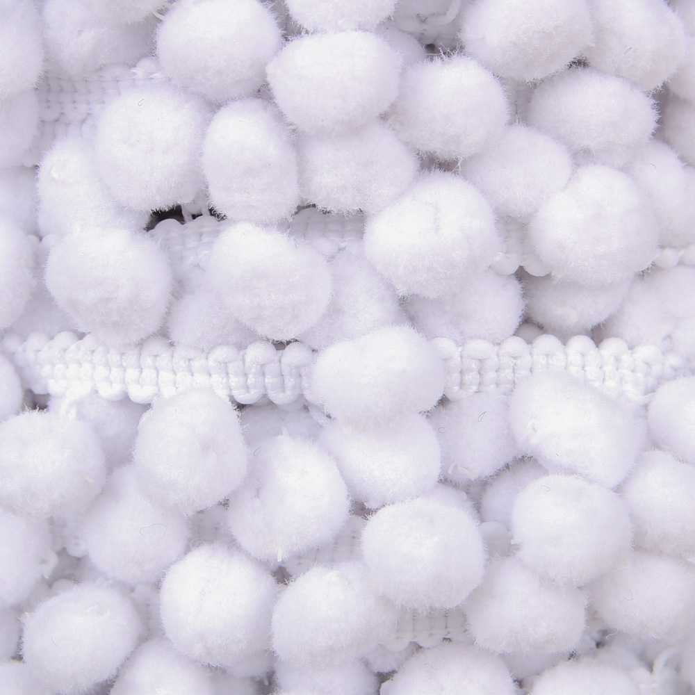 Pompons Mousse Maxi Blanc - Ribes y Casals
