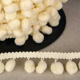 Pompons Mousse Maxi Écru - Ribes y Casals