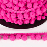 Pompons Mousse Maxi Fuchsia - Ribes y Casals
