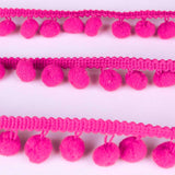 Pompons Mousse Maxi Fuchsia - Ribes y Casals