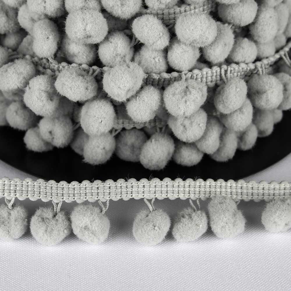Pompons Mousse Maxi Gris - Ribes y Casals