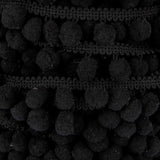 Pompons Mousse Maxi Noir - Ribes y Casals
