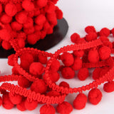 Pompons Mousse Maxi Rouge Rubi - Ribes y Casals