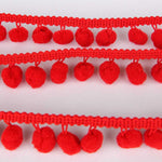 Pompons Mousse Maxi Rouge Rubi - Ribes y Casals
