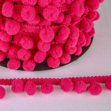 Pompons Mousse Maxi Rose Fluor - Ribes y Casals