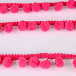 Pompons Mousse Maxi Rose Fluor - Ribes y Casals