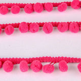 Pompons Mousse Maxi Rose Fluor - Ribes y Casals