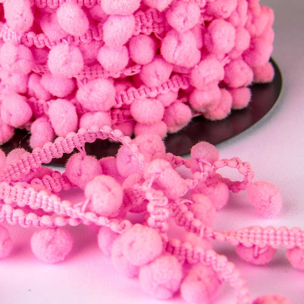 Pompons Mousse Maxi Rose - Ribes y Casals