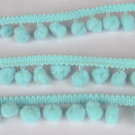 Pompons Mousse Maxi Turquoise Clair - Ribes y Casals