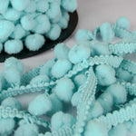 Pompons Mousse Maxi Turquoise Clair - Ribes y Casals