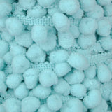 Pompons Mousse Maxi Turquoise Clair - Ribes y Casals