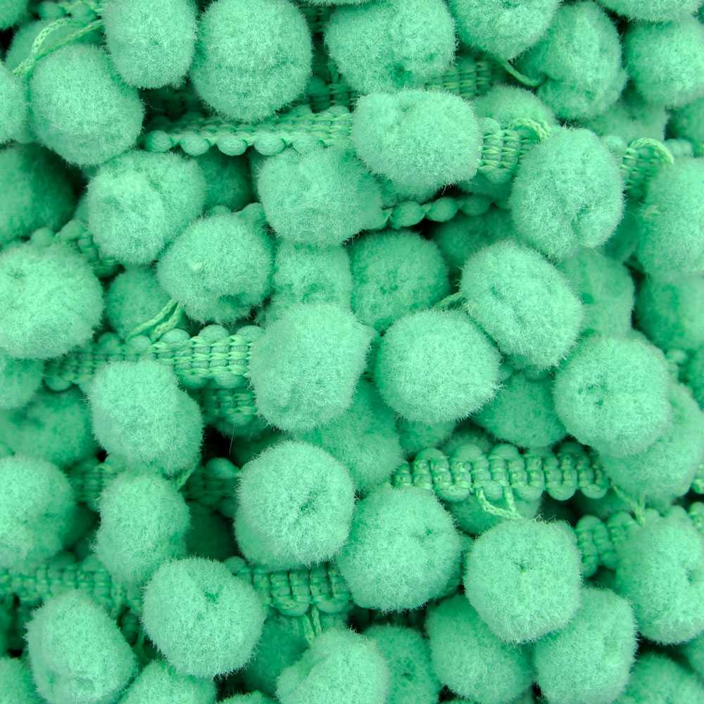 Pompons Mousse Maxi Vert Aiguemarine - Ribes y Casals