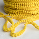 Pompons Mousse Mini Jaune - Ribes y Casals