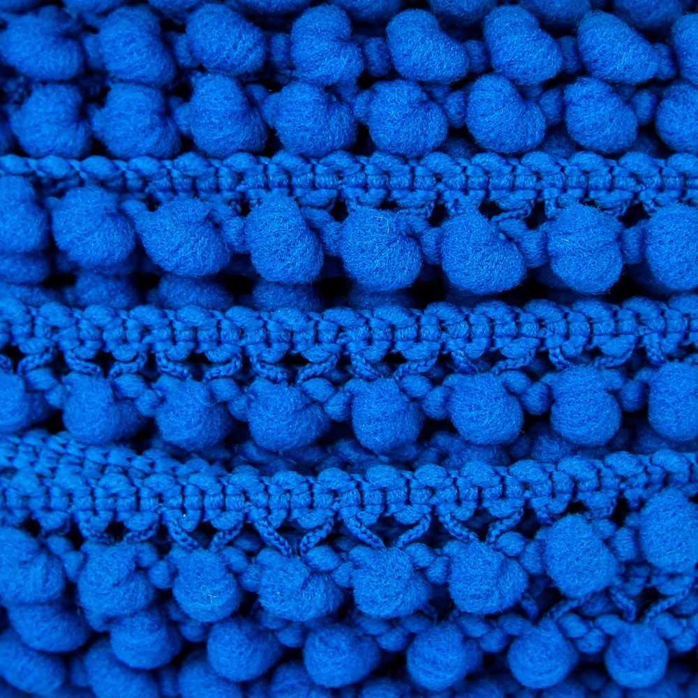 Pompons Mousse Mini Bleu - Ribes y Casals